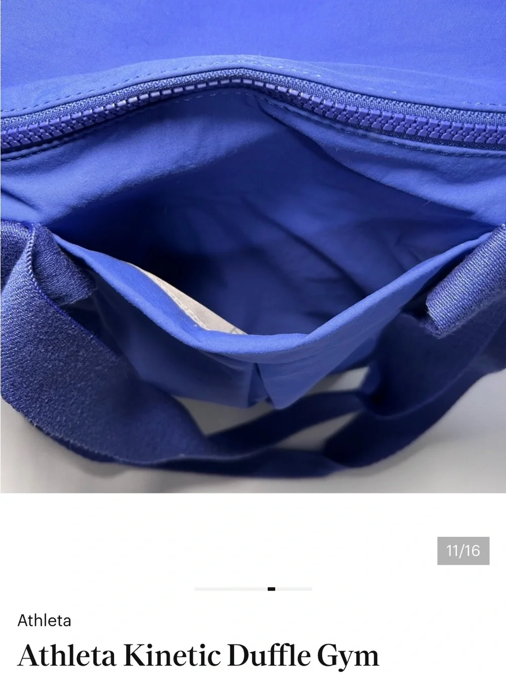 Athleta Blue Kinetic Duffel Bag
